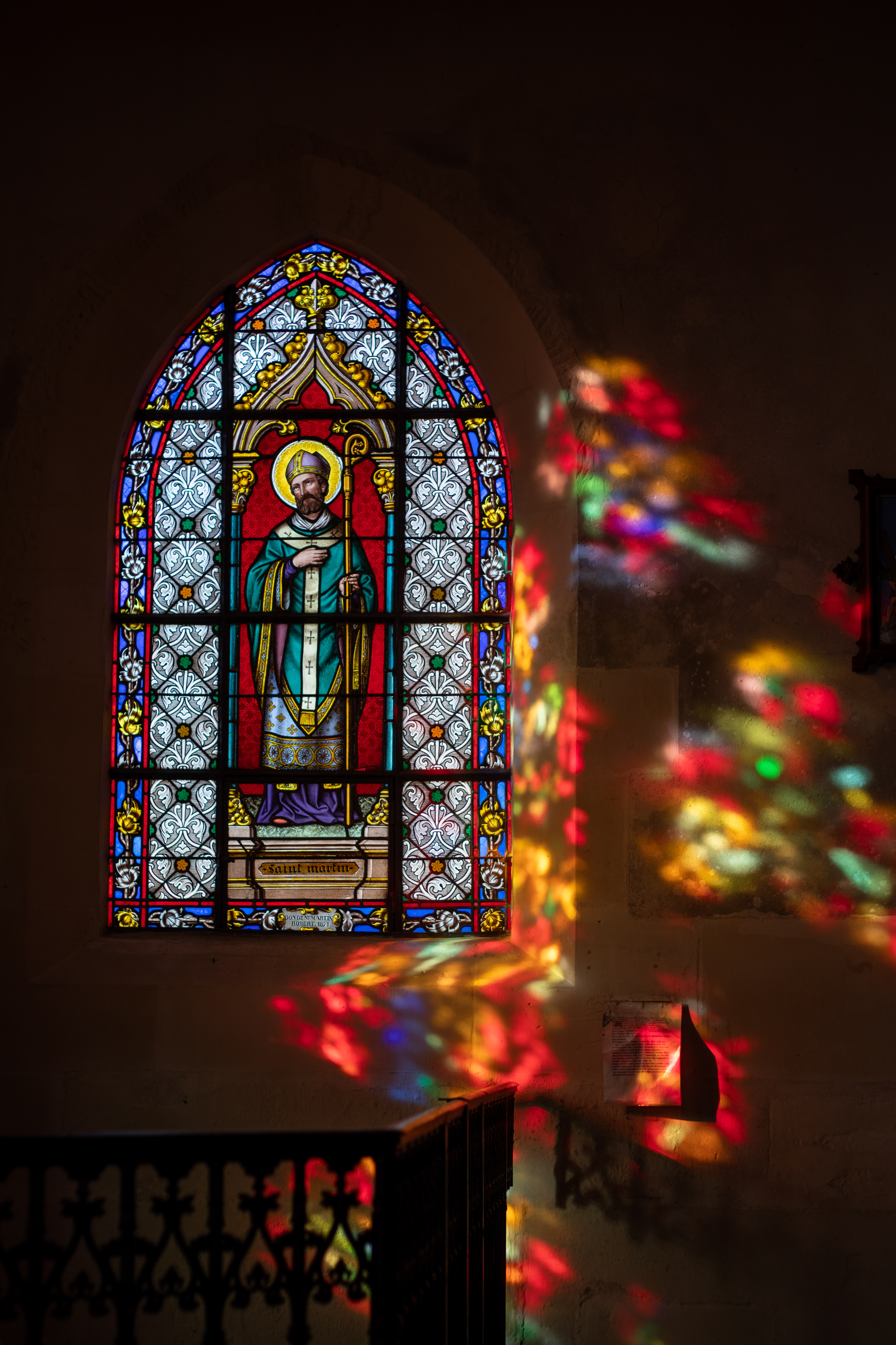 Vitrail de l'église Saint-Maclou à Conflans-Sainte-Honorine