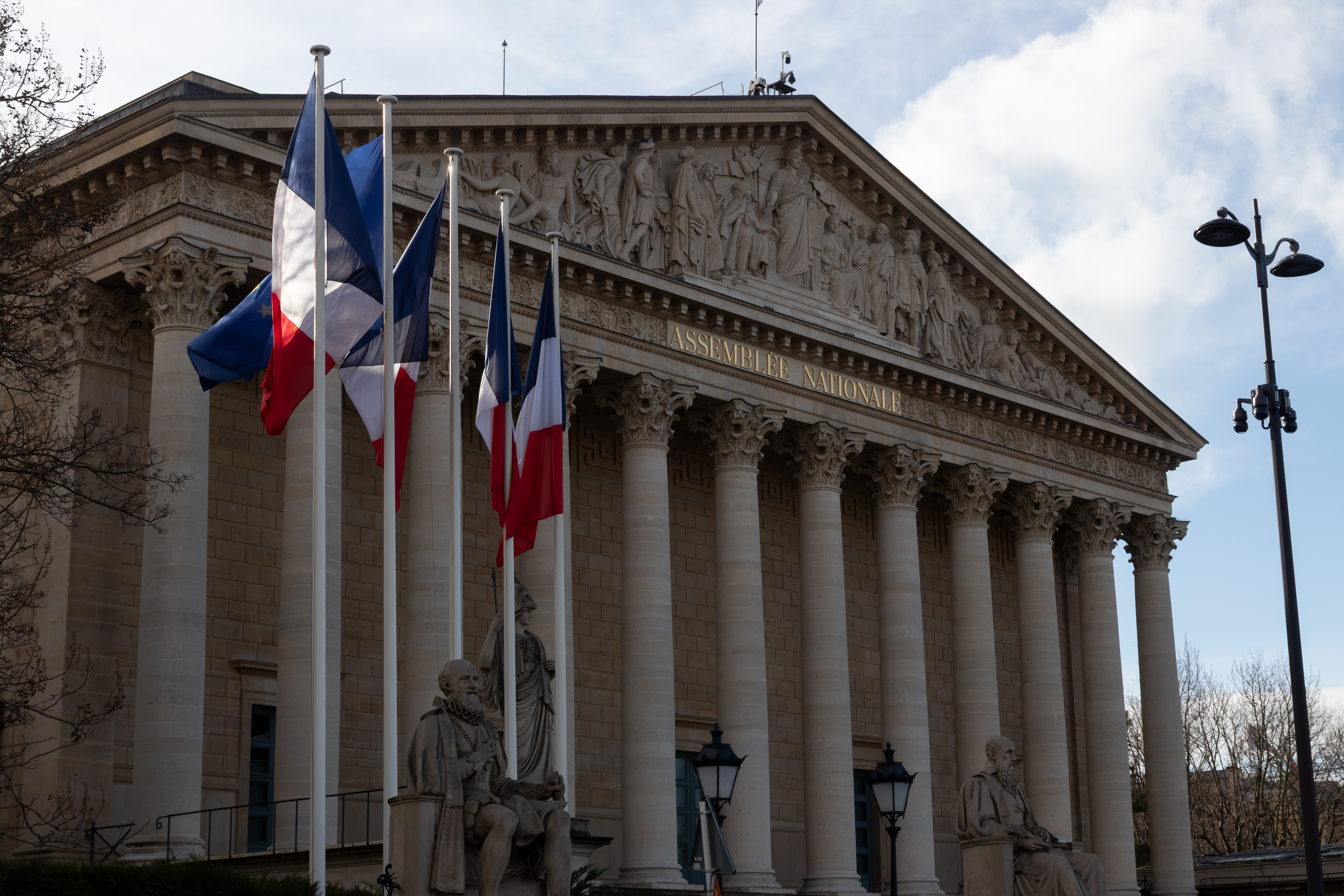 Devanture de l'Assemblée Nationale à Paris